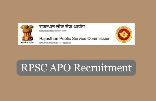 RPSC APO Recruitment
